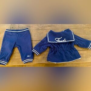 100 percent authentic baby girls size 6months fendi  baby girls tracksuit
